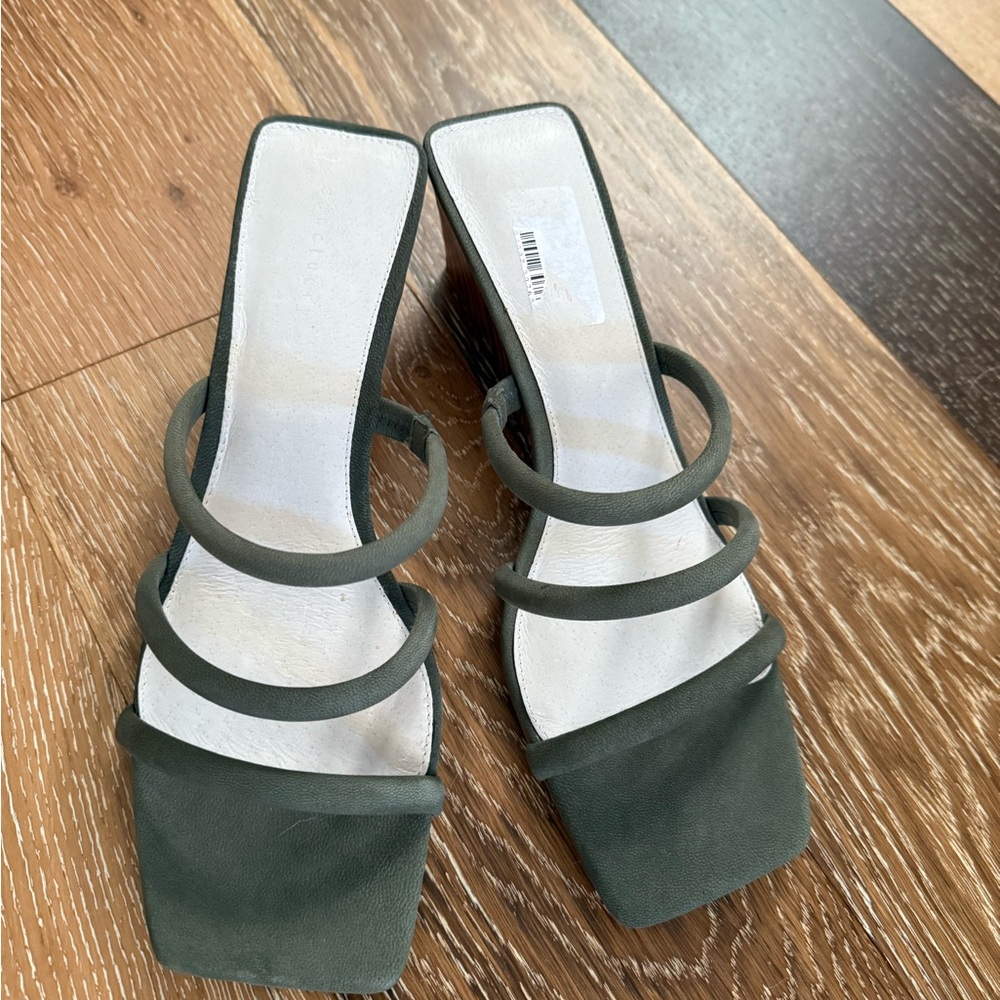 Sanctuary klique green wedges sandals - Picture 10 of 10